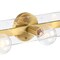 Designers Fountain Demi 24 in. 3-Light Brushed Gold Vanity Light with Artisan Cast Glass Shade for Bathrooms D318M-3B-BG - alternate 3